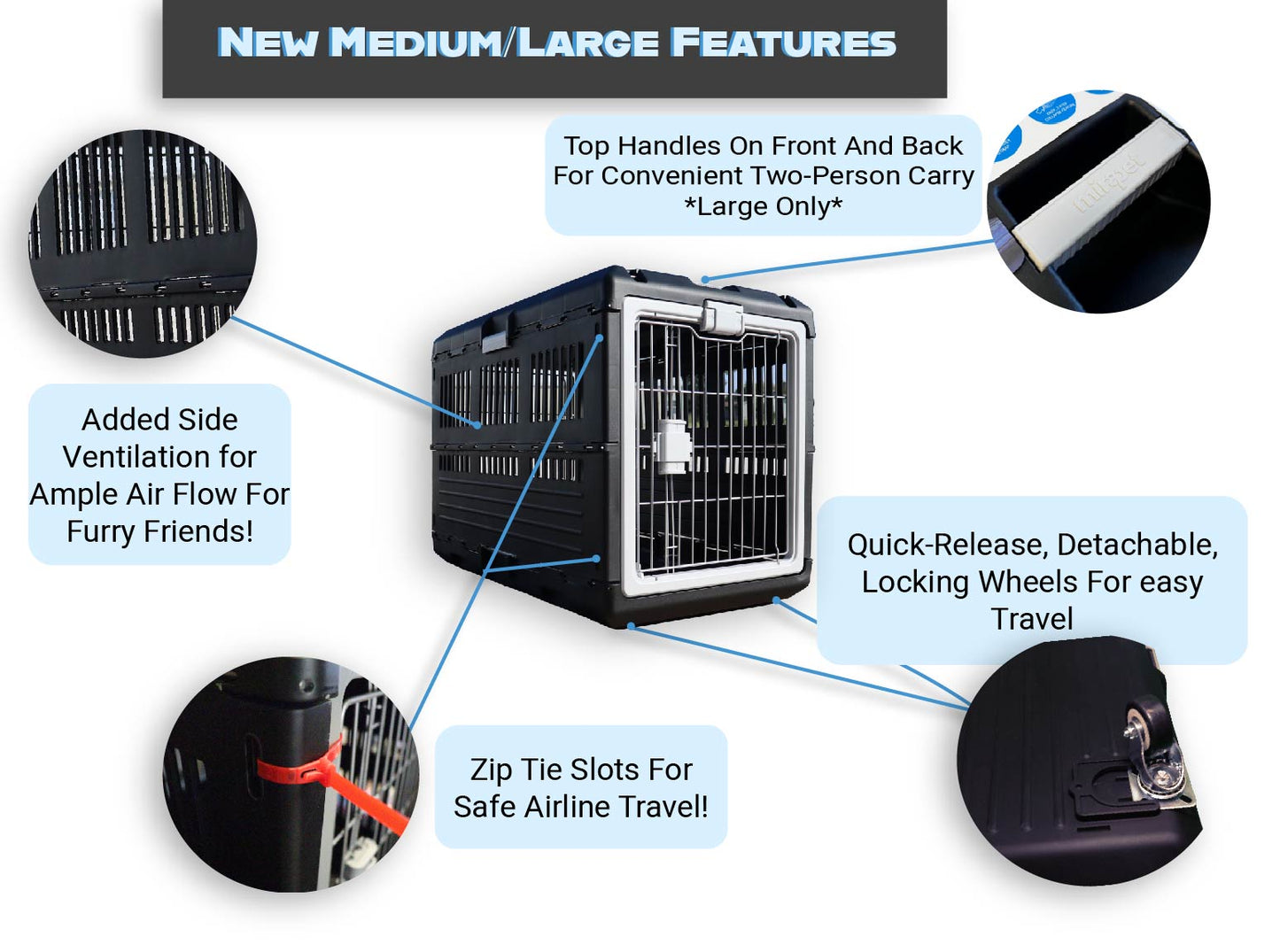 Mirapet Collapsible Pet Crate