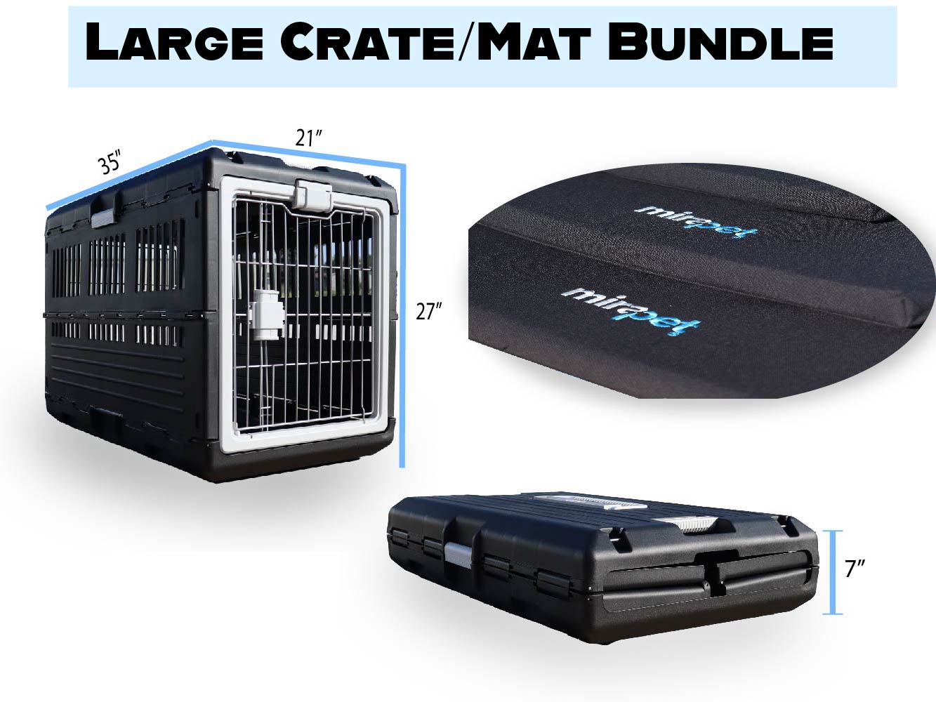 Mirapet Collapsible Pet Crate